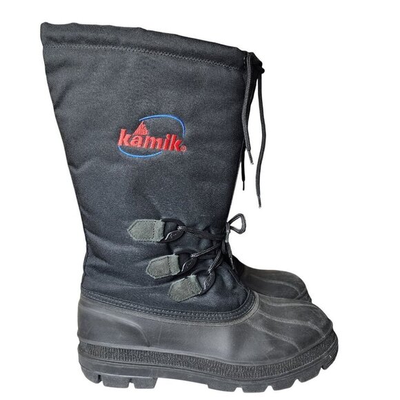 Kamik Canuck Waterproof Winter Boots Black Men's Size 7 - Picture 1 of 13